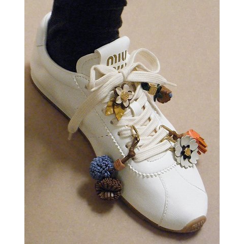 Miu Miu Plume Nappa Leather Sneakers