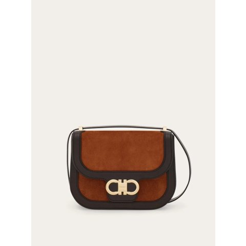 Double Gancini crossbody bag (XS)