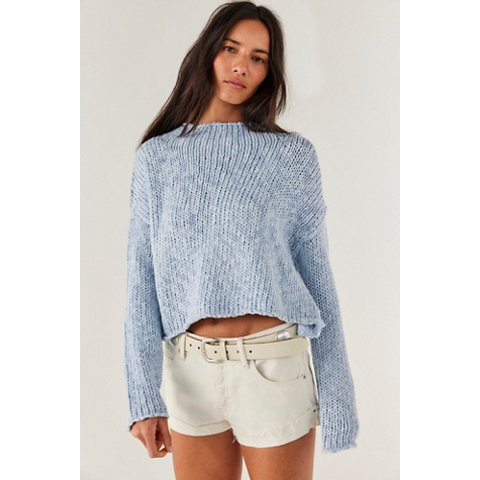 Free People Opal Rollneck Knit Sweatshirt