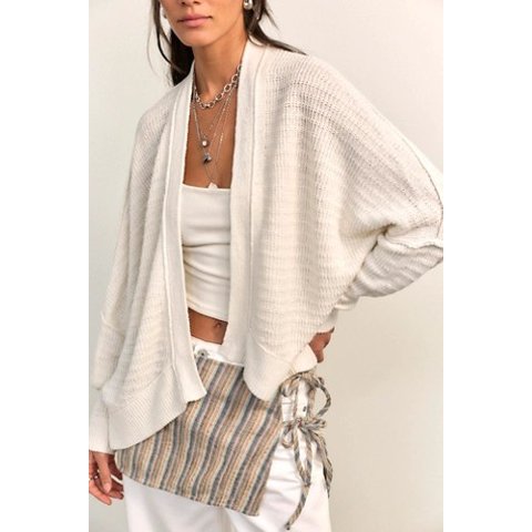 Free People Mad About You Linen Cardigan