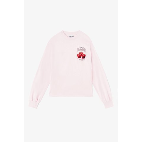 Ganni Pink Long-sleeve T-shirt