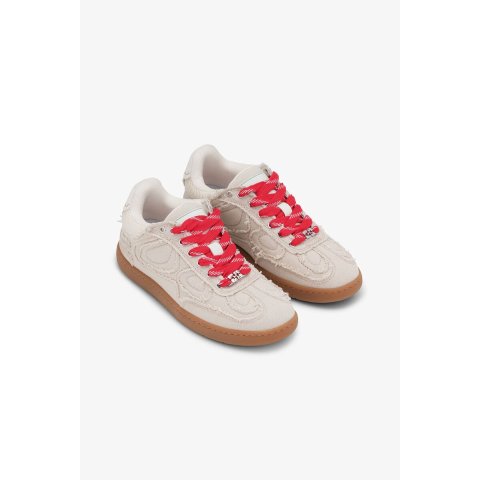 Ganni Parchement 08 Canvas Raw Edge Sneakers
