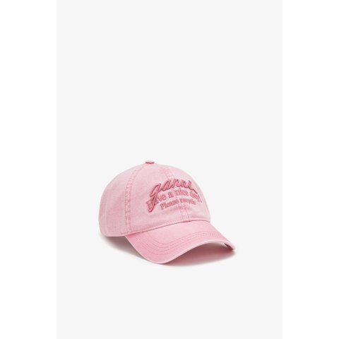 Ganni Pink Cotton Cap