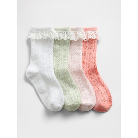 Gap Lace-Trim Toddler Socks 4-Pack