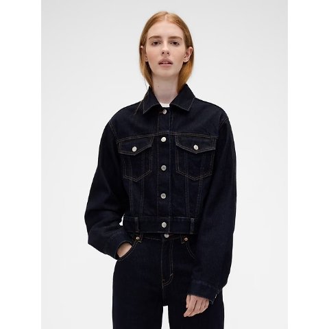 Gap VB Relaxed Crop Denim Jacket