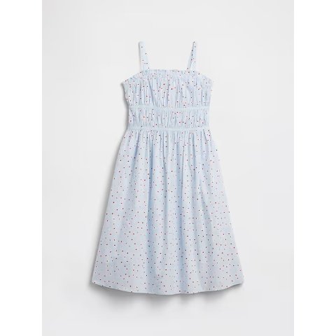 Gap Gap Factory Kids Print Smocked Midi Dress