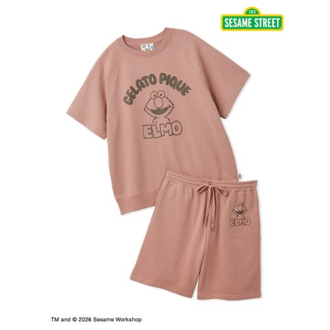Gelato pique Sesame Street Vintage Fleece Pullover Shorts Set