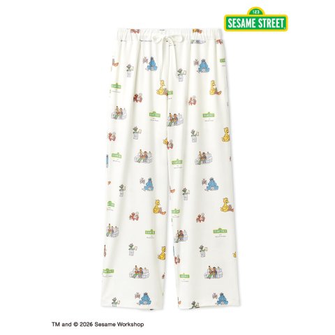 Gelato pique Sesame Street Print Long Pants