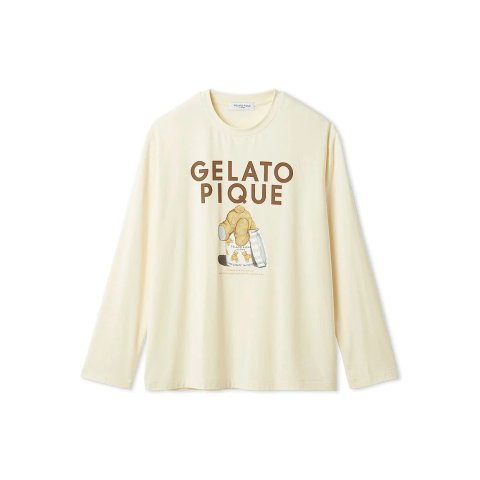 Gelato pique Men's Bear Print Long Sleeve T-Shirt