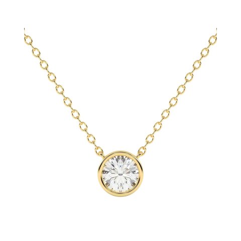 14K Lab-Grown Diamond Necklace 0.25 ct
