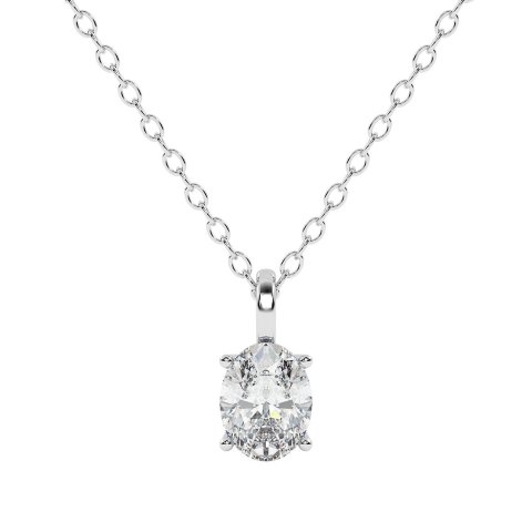 14K Lab-Grown Diamond Necklace 0.50 ct