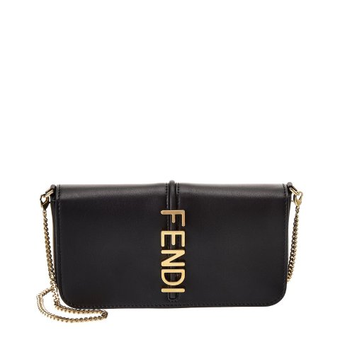 Fendi graphy Leather Wallet on Chain