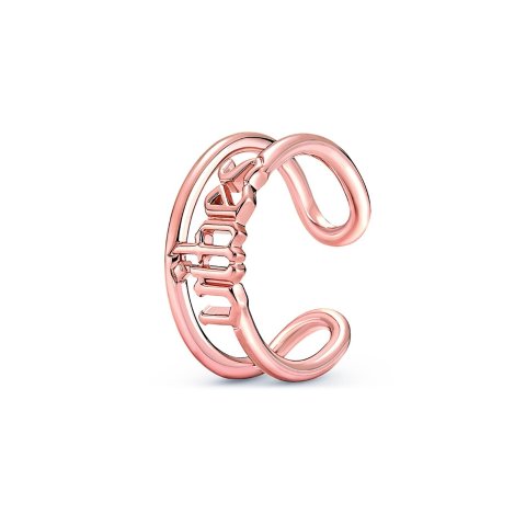 Pandora ME 14K Rose Gold Script Ring