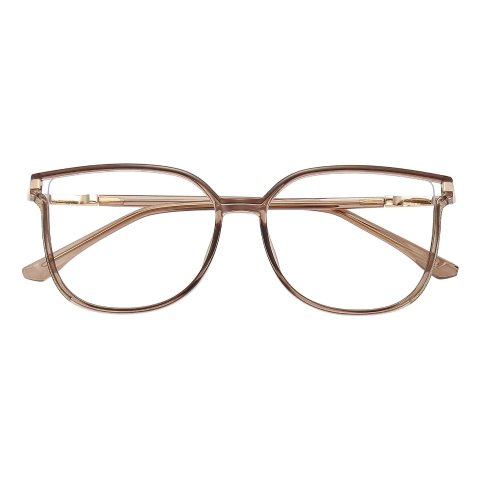 HANNAH Cat Eye Champagne Eyeglasses