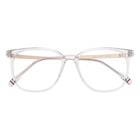 Square Crystal/Golden Eyeglasses Square Crystal/Golden Eyeglasses