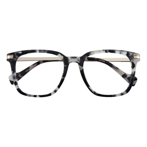 Square Petal Tortoise/Golden Eyeglasses