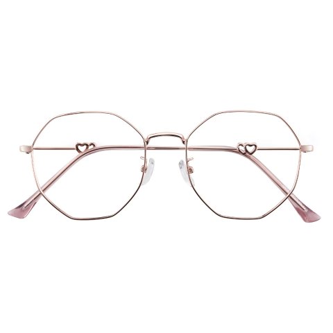 Polygon Rose Gold Eyeglasses