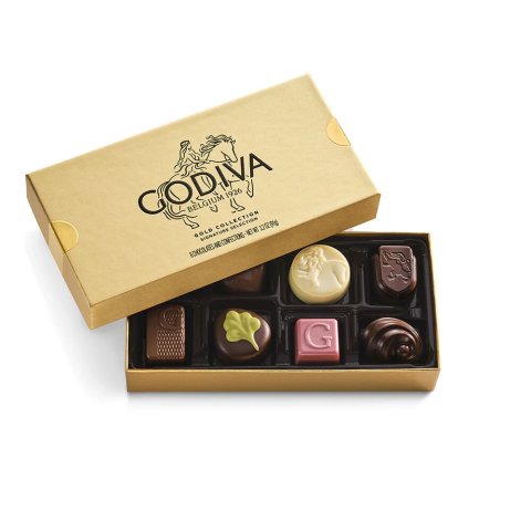 Godiva Assorted Chocolate Gold Gift Box 8 Pieces