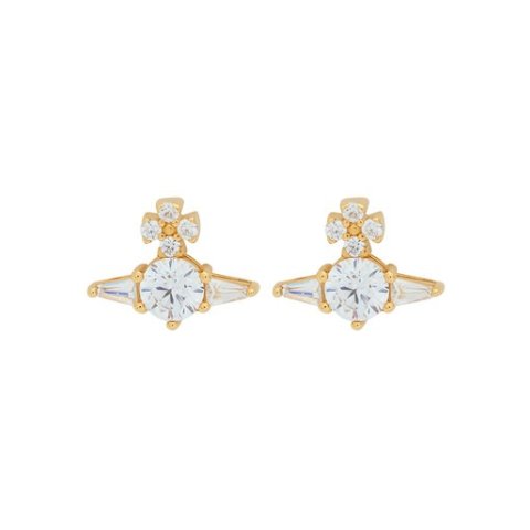 Vivienne Westwood Ofelia Sterling Silver Stud Earrings