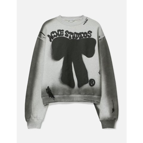 Acne Studios Sprayed Logo Sweatshirt Relaxed Fit