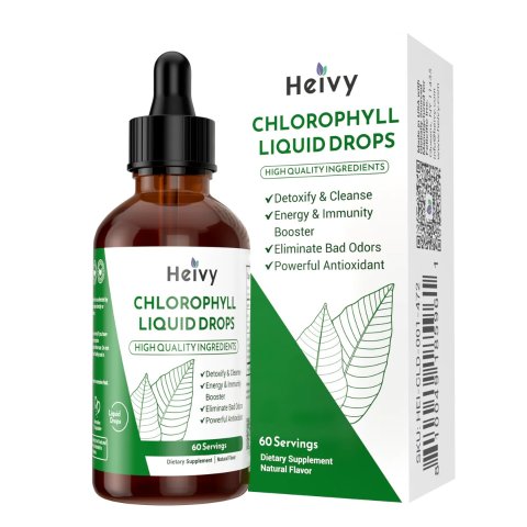 Heivy Chlorophyll Liquid Drops - INTERNAL DEODORIZER & SUPPORT OVERALL HEALTH
