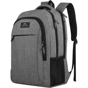 MATEIN Laptop Backpack Water Resistant 15.6 Inch Grey