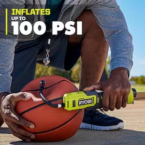 RYOBI USB Lithium Inflator Kit 2x 2Ah Battery