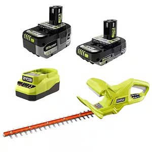 RYOBI ONE+ 18" Hedge Trimmer with 4.0Ah and 2.0Ah Batteries