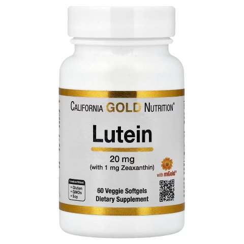 California Gold Nutrition Lutein Marigold Extract 60 Softgels