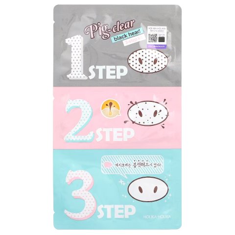Holika Holika Pig Nose Pore Strip 3-Step Set