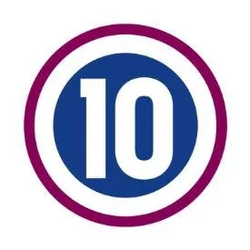 It's a 10 logo