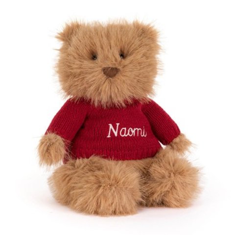 Jellycat Bartholomew Bear with Red Jumper