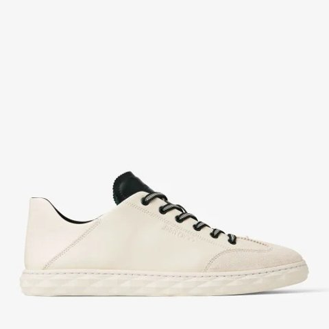 Jimmy Choo Diamond Flex C M Low Top Trainers British Green Leather Mix