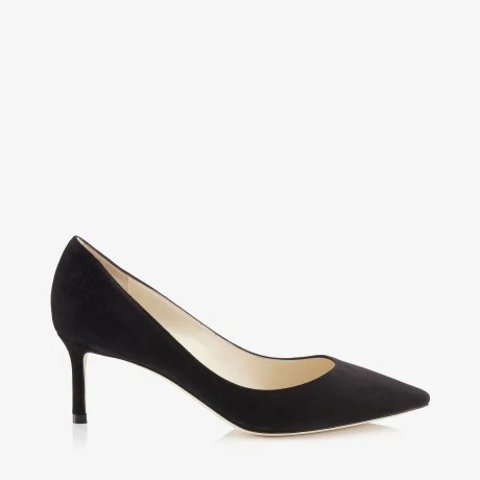 Jimmy Choo Romy 60 Black Suede Pumps
