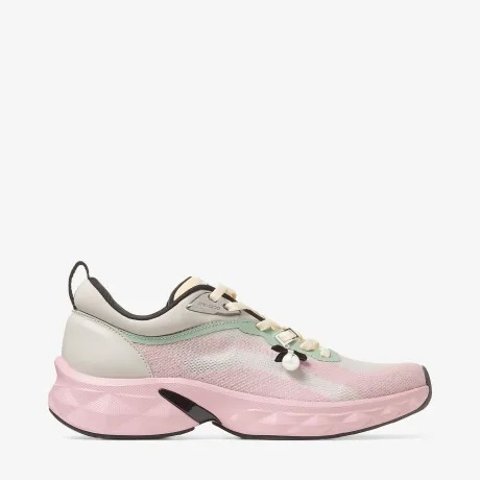 Jimmy Choo Diamond Run F Moon Rose Knit Trainers