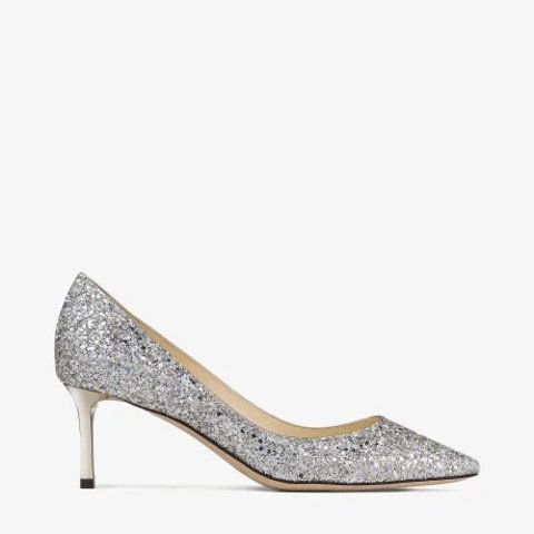 Romy 60 Champagne Coarse Glitter Pumps
