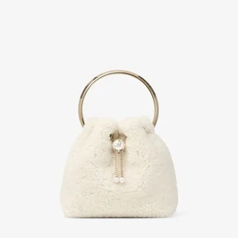Bon Bon Natural Bucket Bag with Metal Handle