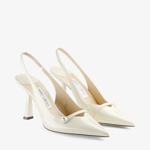 Amita 85 Patent Leather Slingbacks