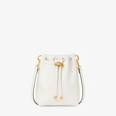 Jimmy Choo Cinch Mini Latte Leather Bag
