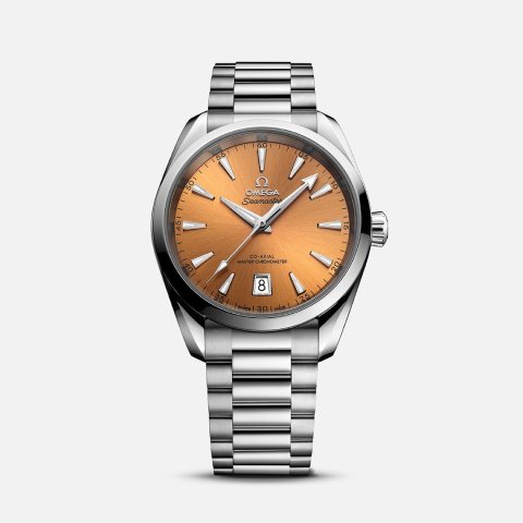 Omega Seamaster Aqua Terra Automatic Chronometer Saffron Dial Unisex Watch 220.10.38.20.12.001