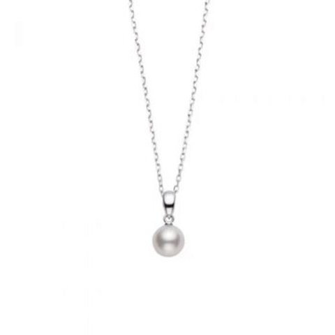 Mikimoto 7mm Akoya Pearl Pendant 18K White Gold