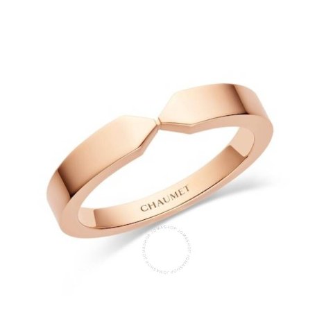 Chaumet 18k Rose Gold Triomphe DeWedding Band, Size 48