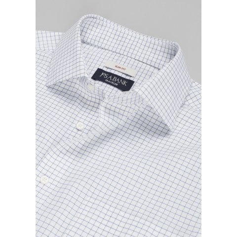 Jos A Bank Traveler Collection Slim Fit Dress Shirt White