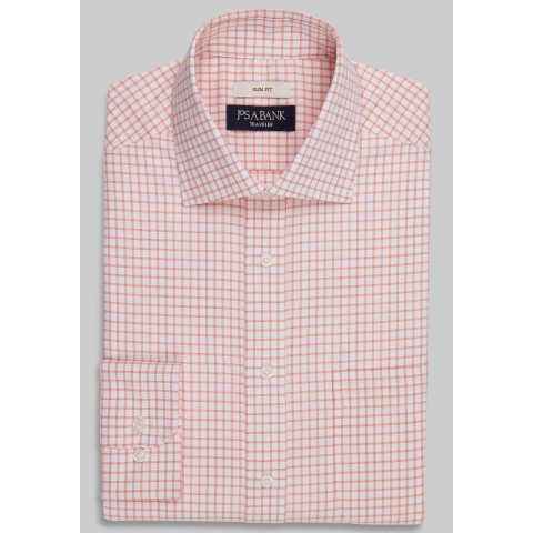 Traveler Dress Shirt Slim Fit 5B3K Plaid