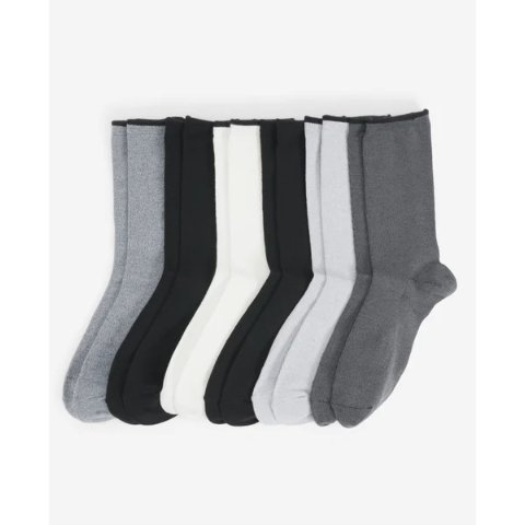 Ribbed Crew Socks 6-Pack