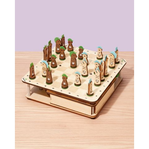 kiwico Build & Play Chess Set, Ages 9+