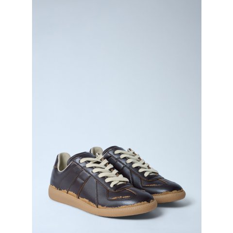 Maison Margiela Distressed Replica Women's Sneakers Dark Brown