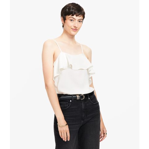 Ruffle Square Neck Cami Top