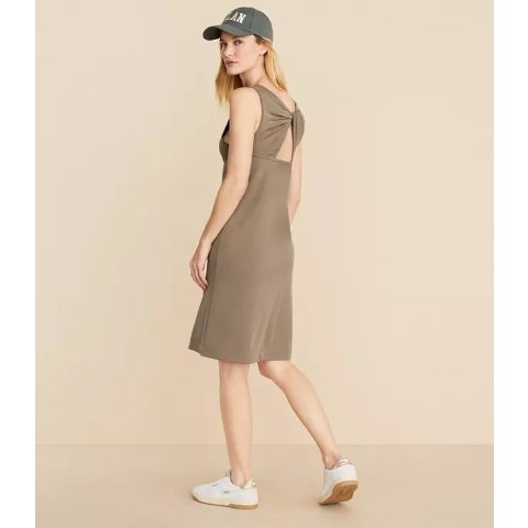LOU & GREY Sandwashed Cutout Back Mini Dress