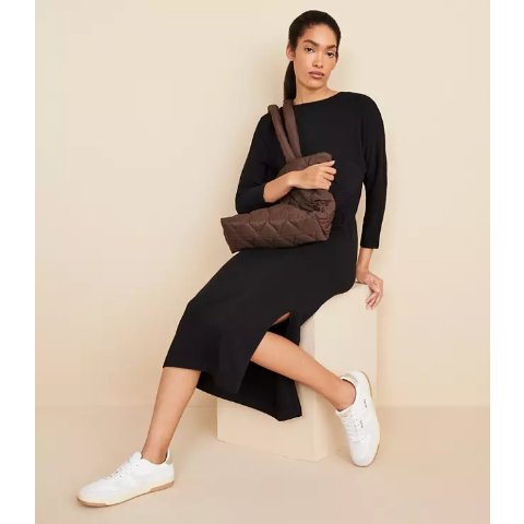 LOU & GREY Signaturesoft 3/4 Sleeve Dress